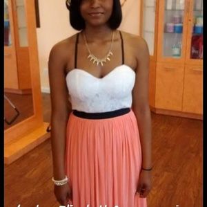 Semi formal strapless dress